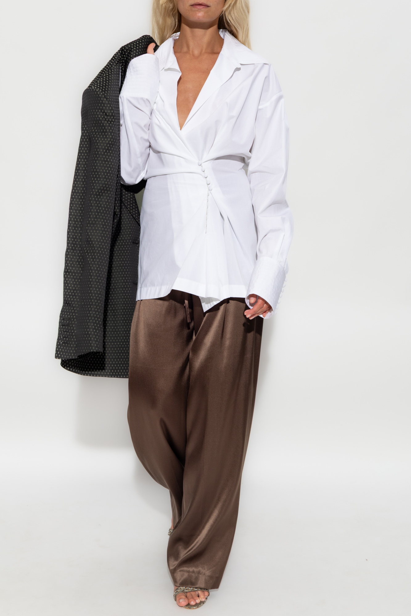 Dries van Noten 1-50、51-100 DRIES VAN NOTEN Straight-Leg Zip-Detailed Cotton Trousers